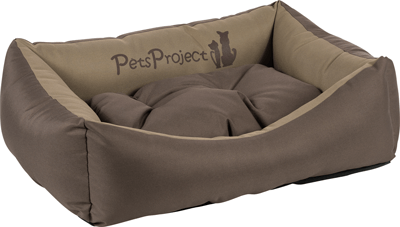 מיטה לכלב ענק  XL בד דוחה מים – 105 ס”מ חום pets project